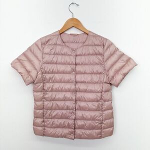 Uniqlo Short Sleeve Packable Down Jacket - Dusty Pink